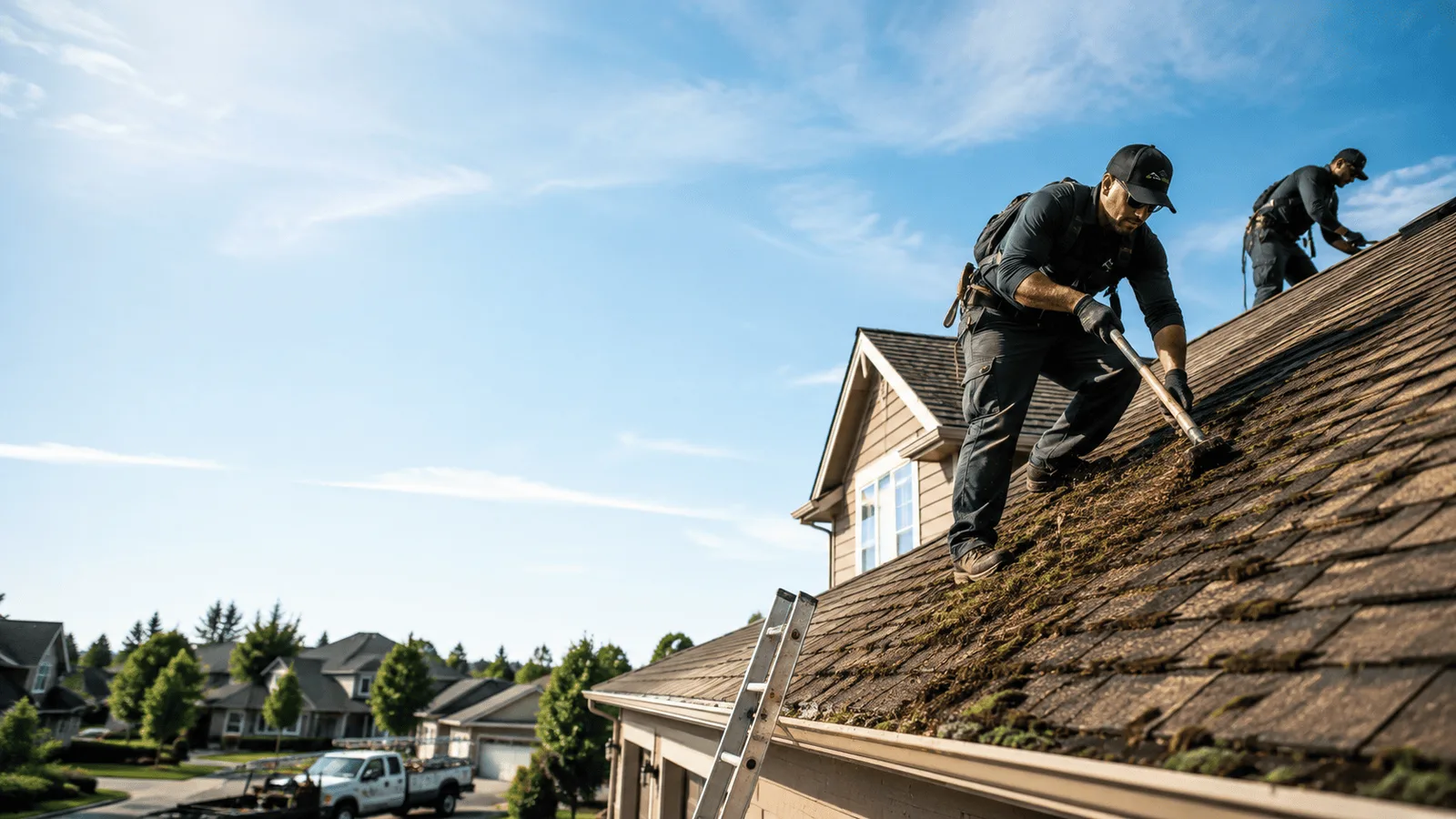 Roof Moss Removal in Sunman, IN near me